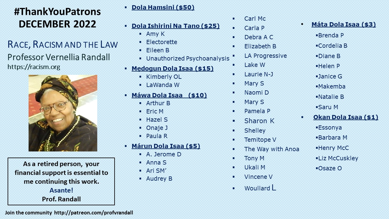 12 December 2022 Monthly Thank You